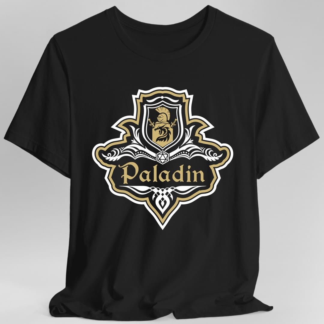 Camiseta con emblema elegante de la clase Paladín de D&D