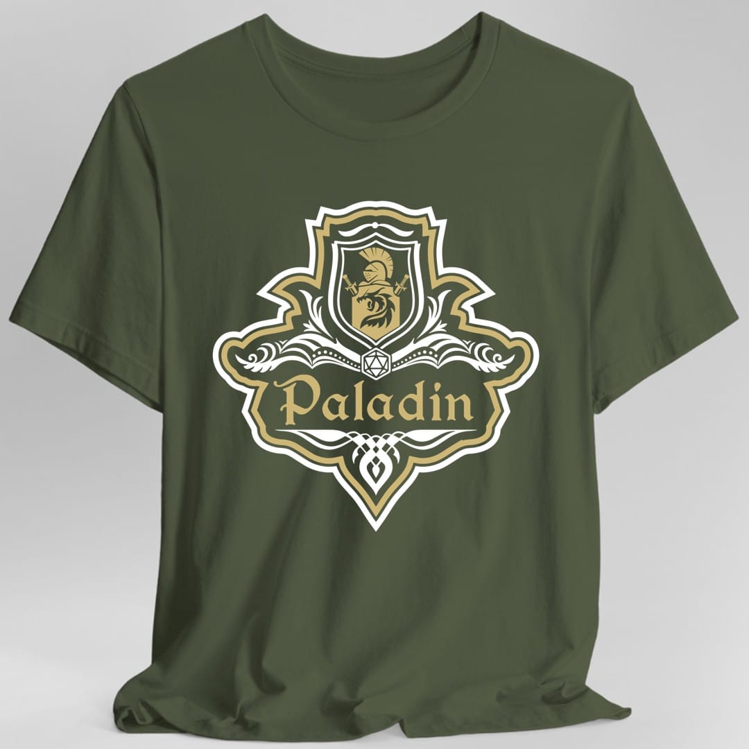 Camiseta con emblema elegante de la clase Paladín de D&D