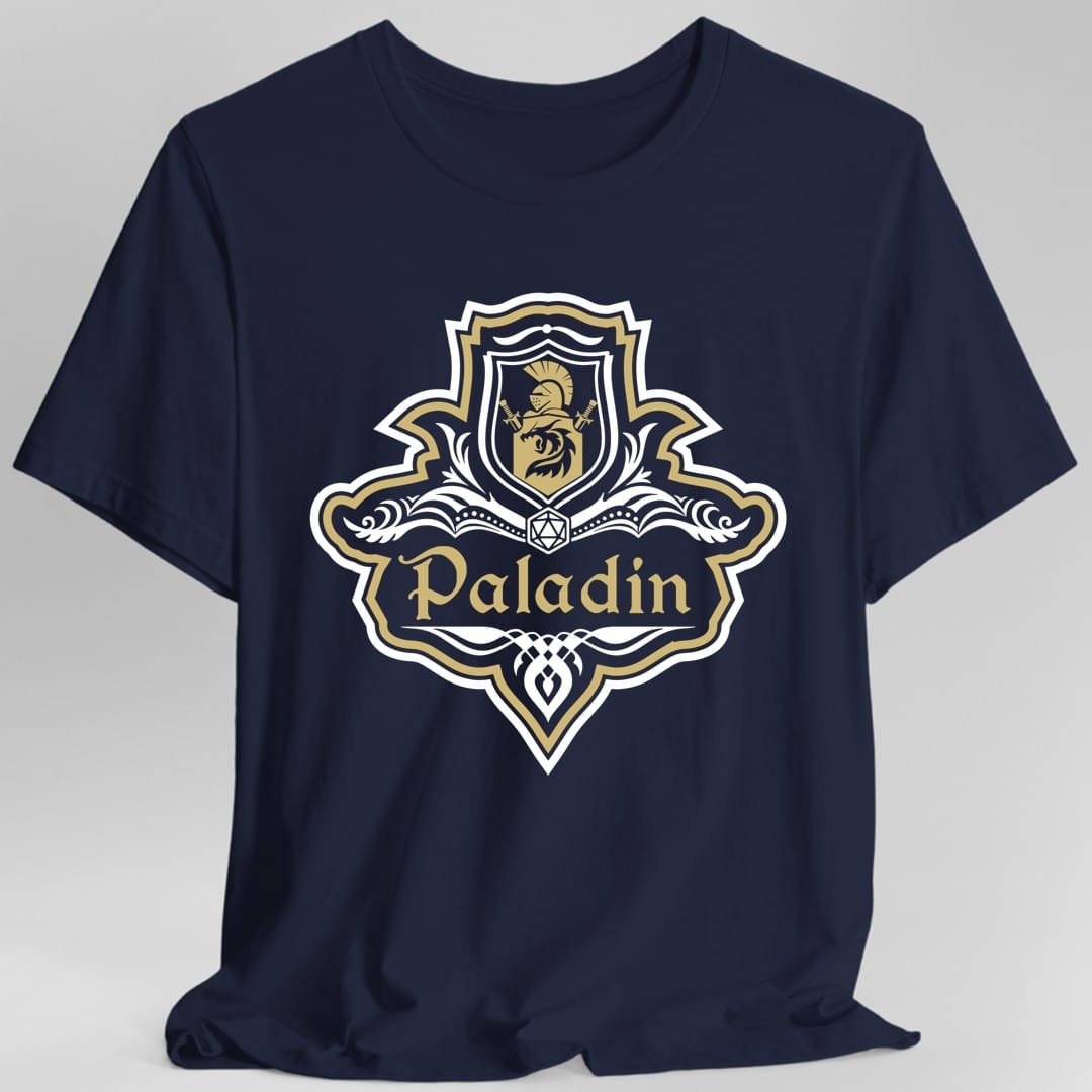 Camiseta con emblema elegante de la clase Paladín de D&D