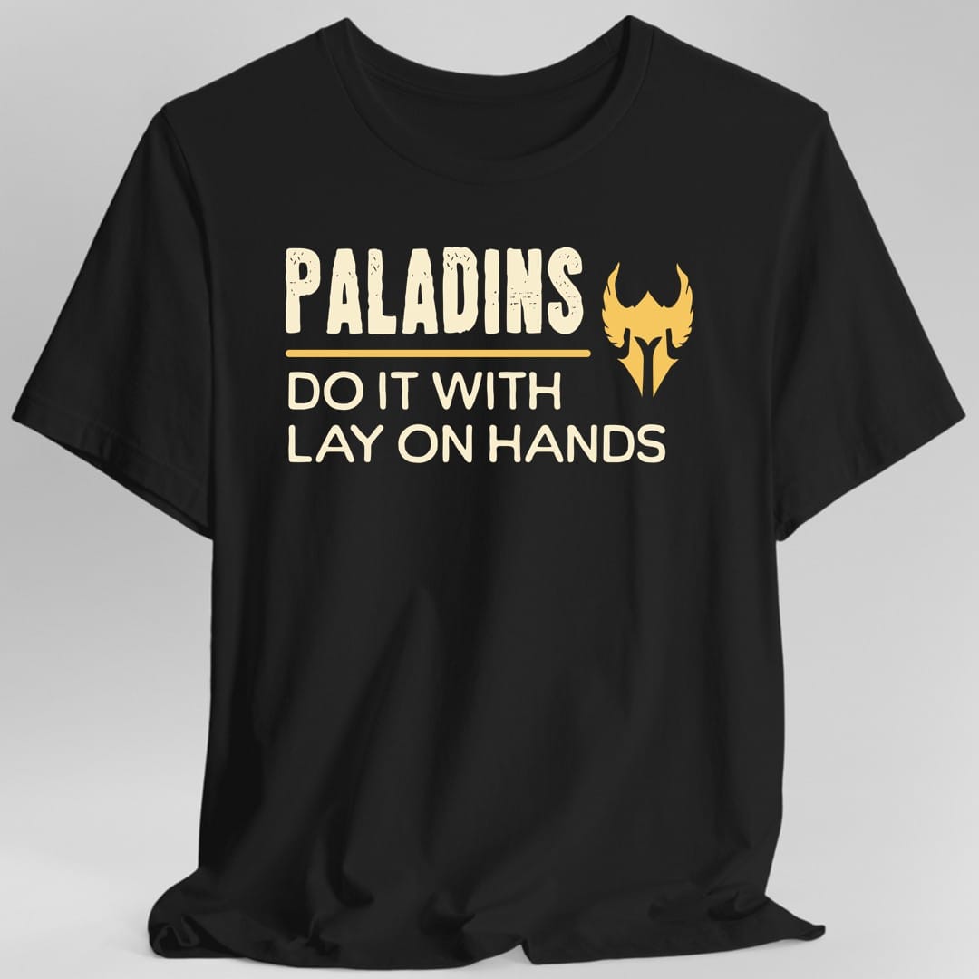 Camiseta: Los Paladines de DnD lo Hacen con Imposición de Manos