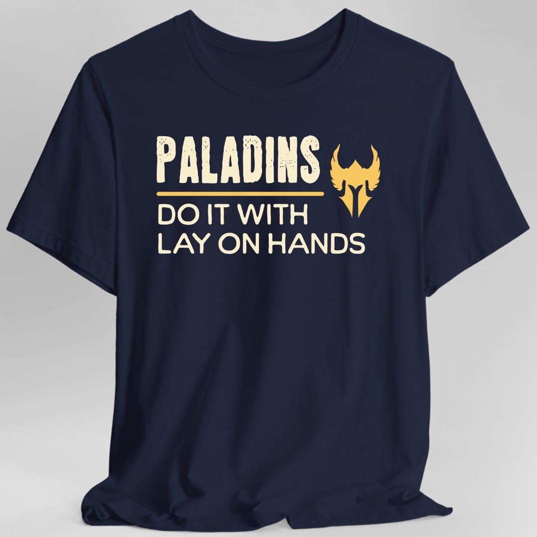 Camiseta: Los Paladines de DnD lo Hacen con Imposición de Manos