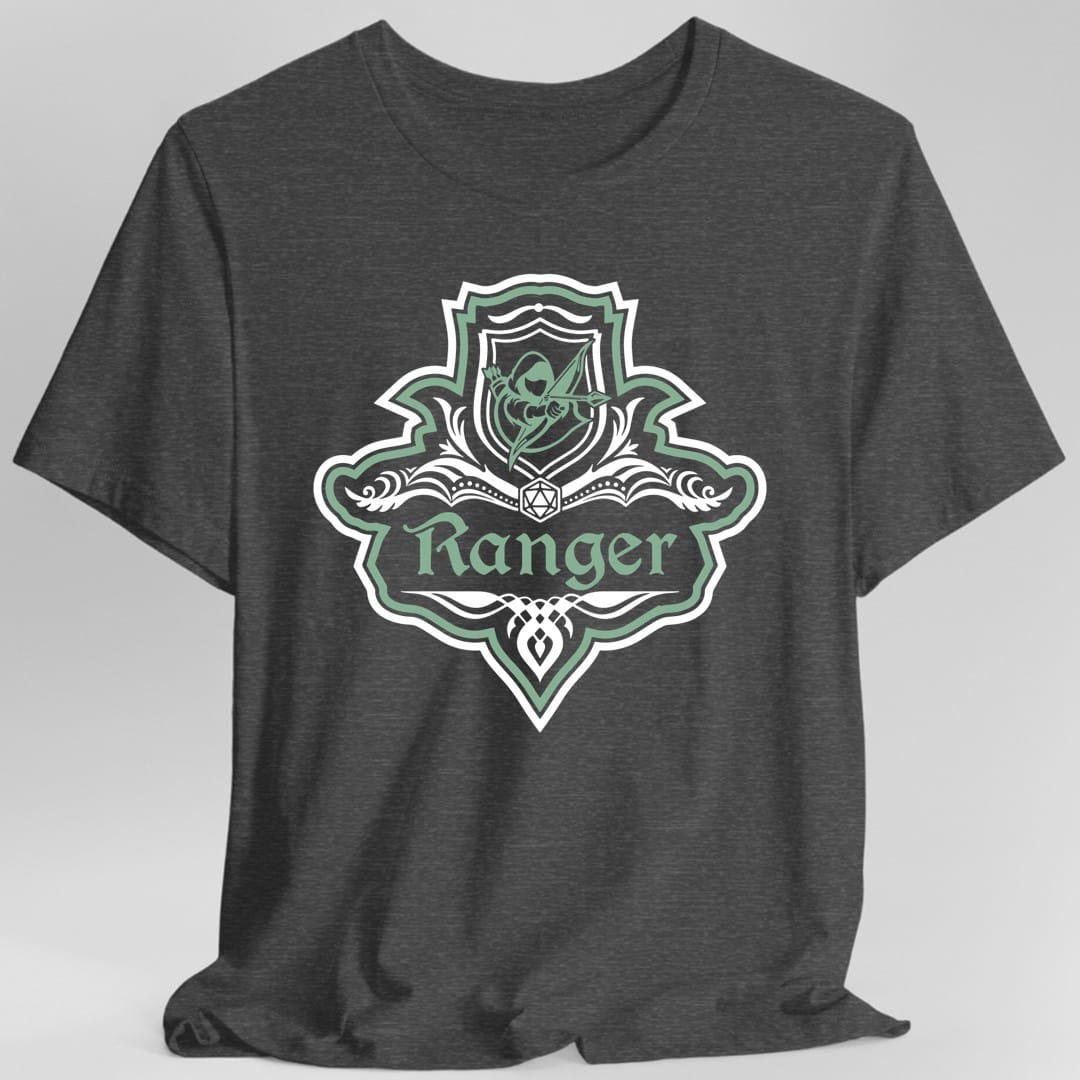 Camiseta con emblema elegante de la clase Ranger de D&D