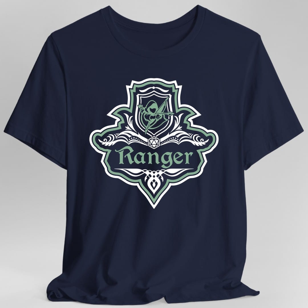 Camiseta con emblema elegante de la clase Ranger de D&D