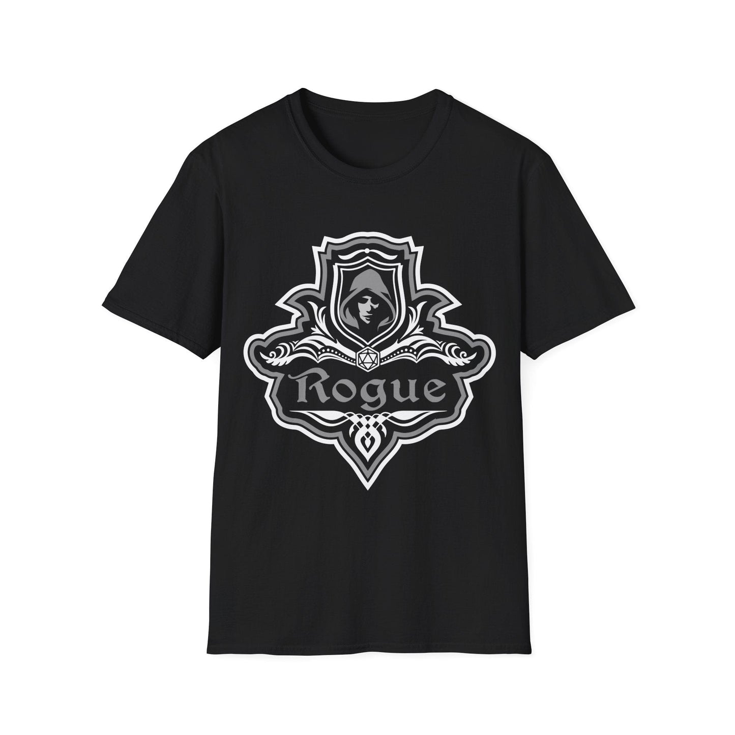 Camiseta con emblema elegante de la clase Pícaro de D&D