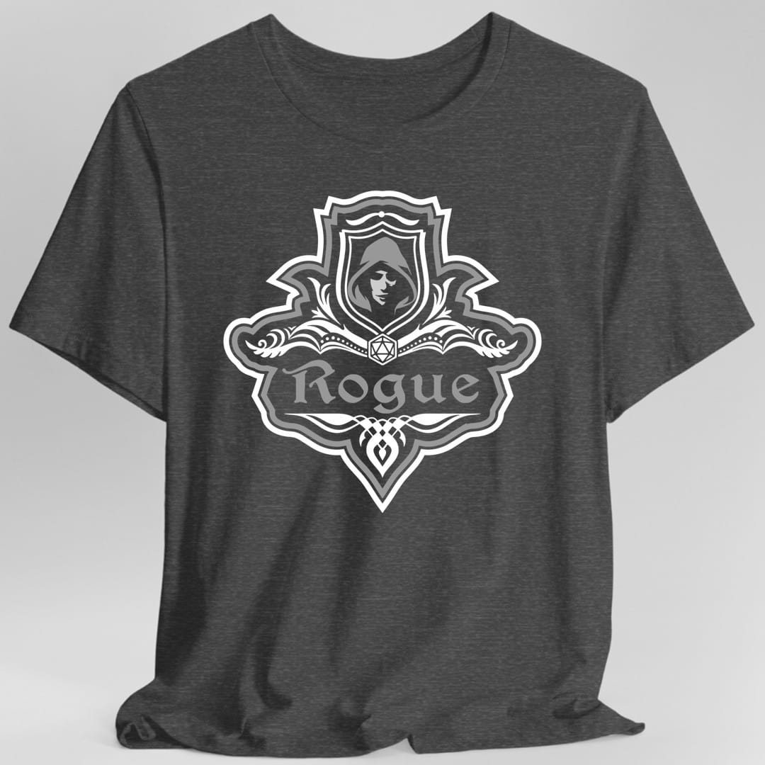 Camiseta con emblema elegante de la clase Pícaro de D&D