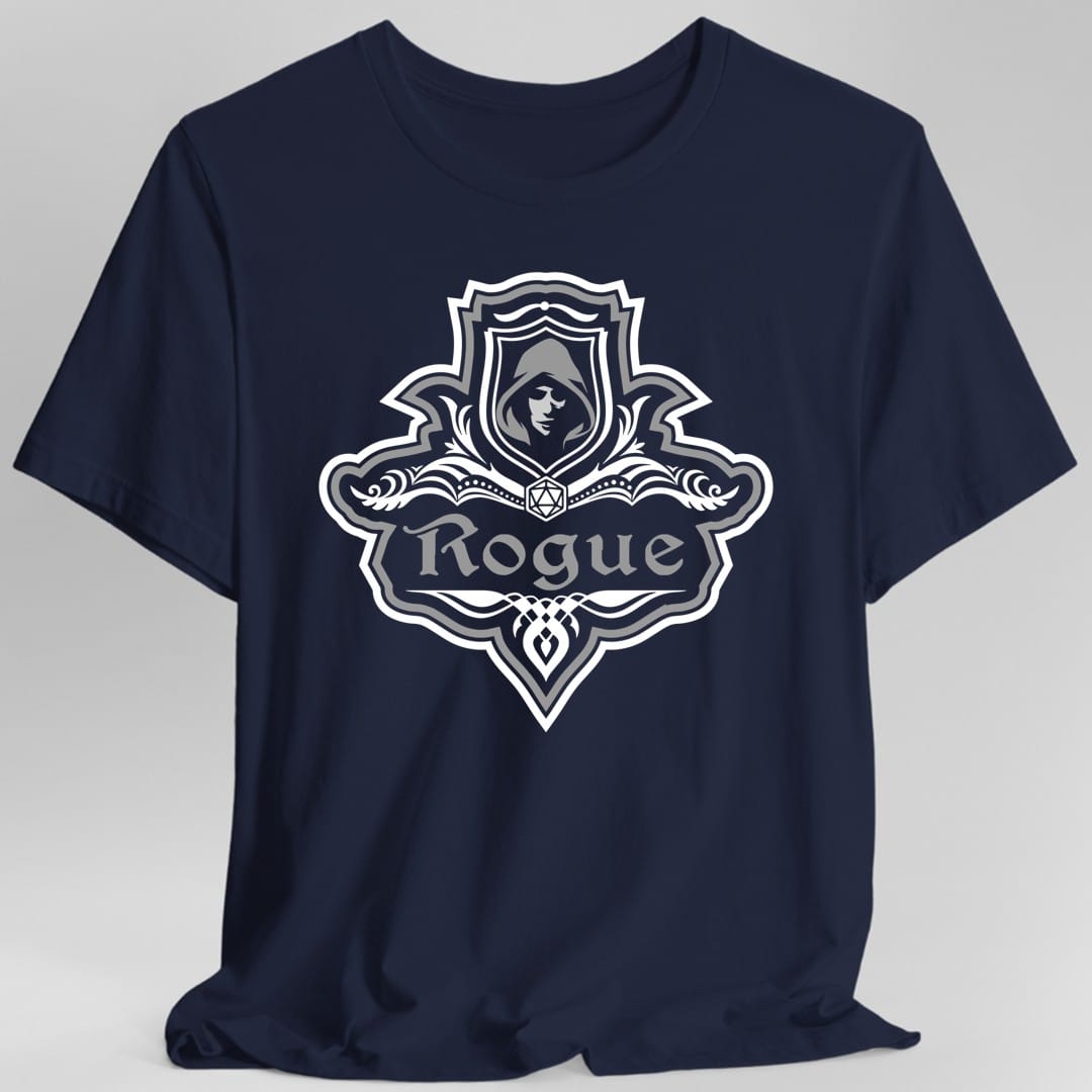 Camiseta con emblema elegante de la clase Pícaro de D&D