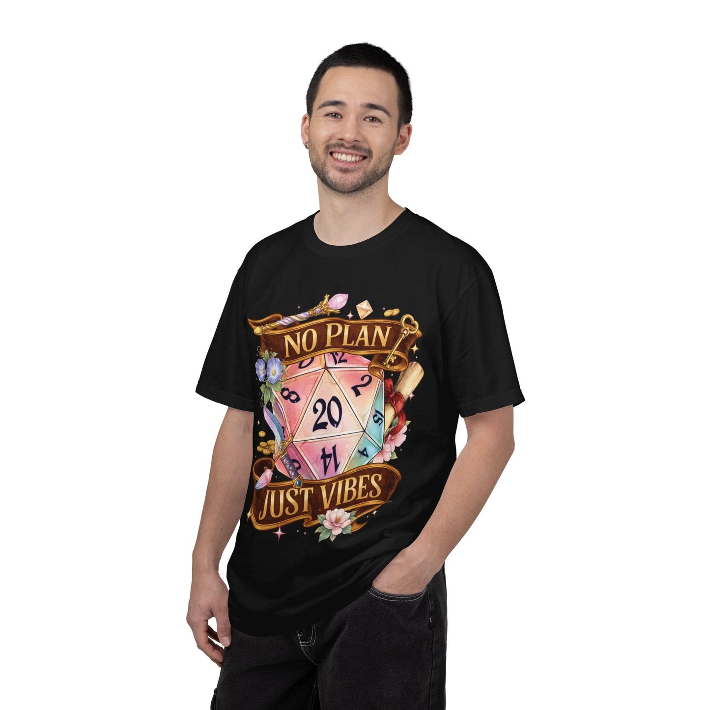 Camiseta D&D Sin Plan Solo Buenas Vibras - Comfort Colors