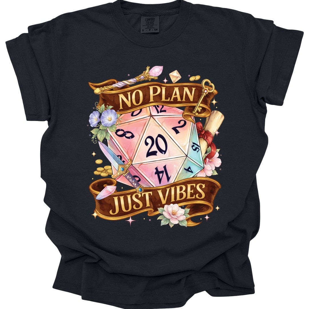 Camiseta D&D Sin Plan Solo Buenas Vibras - Comfort Colors