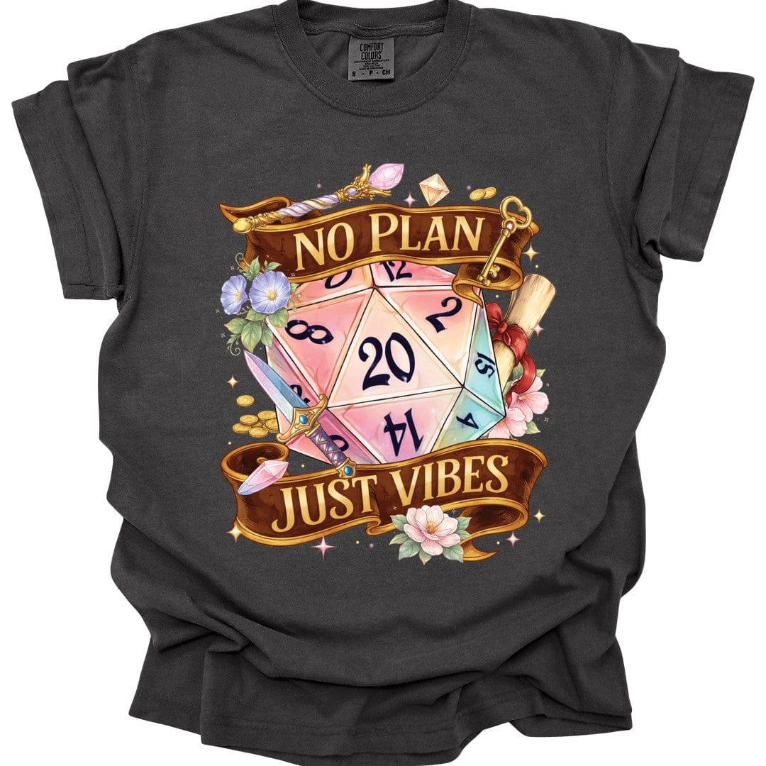 Camiseta D&D Sin Plan Solo Buenas Vibras - Comfort Colors
