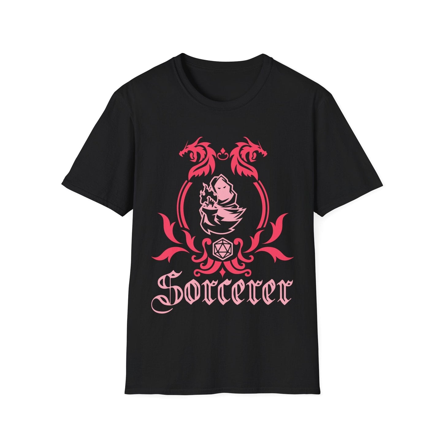 Camiseta con emblema de la clase de hechicero de D&D