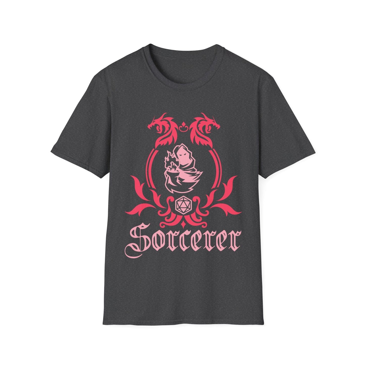 Camiseta con emblema de la clase de hechicero de D&D