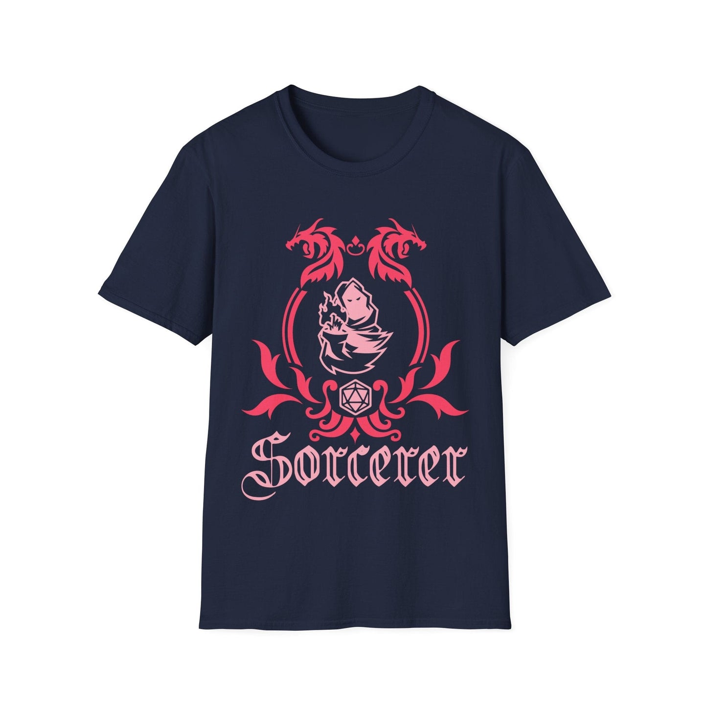 Camiseta con emblema de la clase de hechicero de D&D