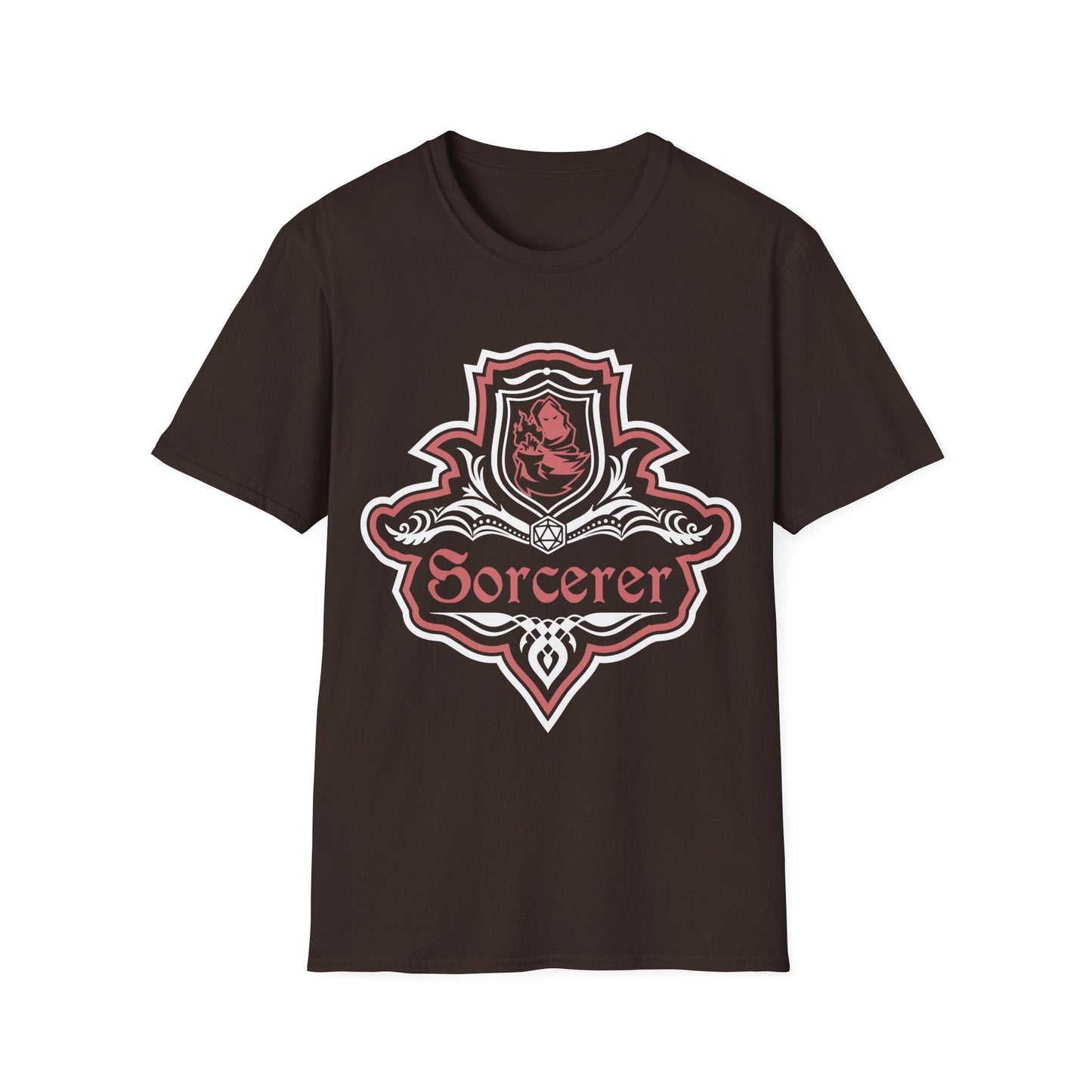 Camiseta con el elegante emblema de la clase de hechicero de D&D