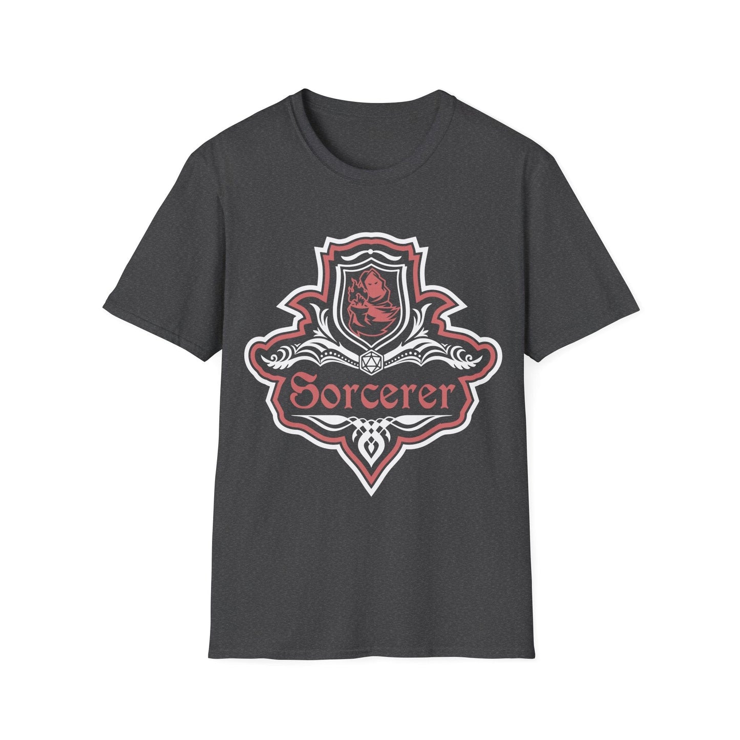 Camiseta con el elegante emblema de la clase de hechicero de D&D