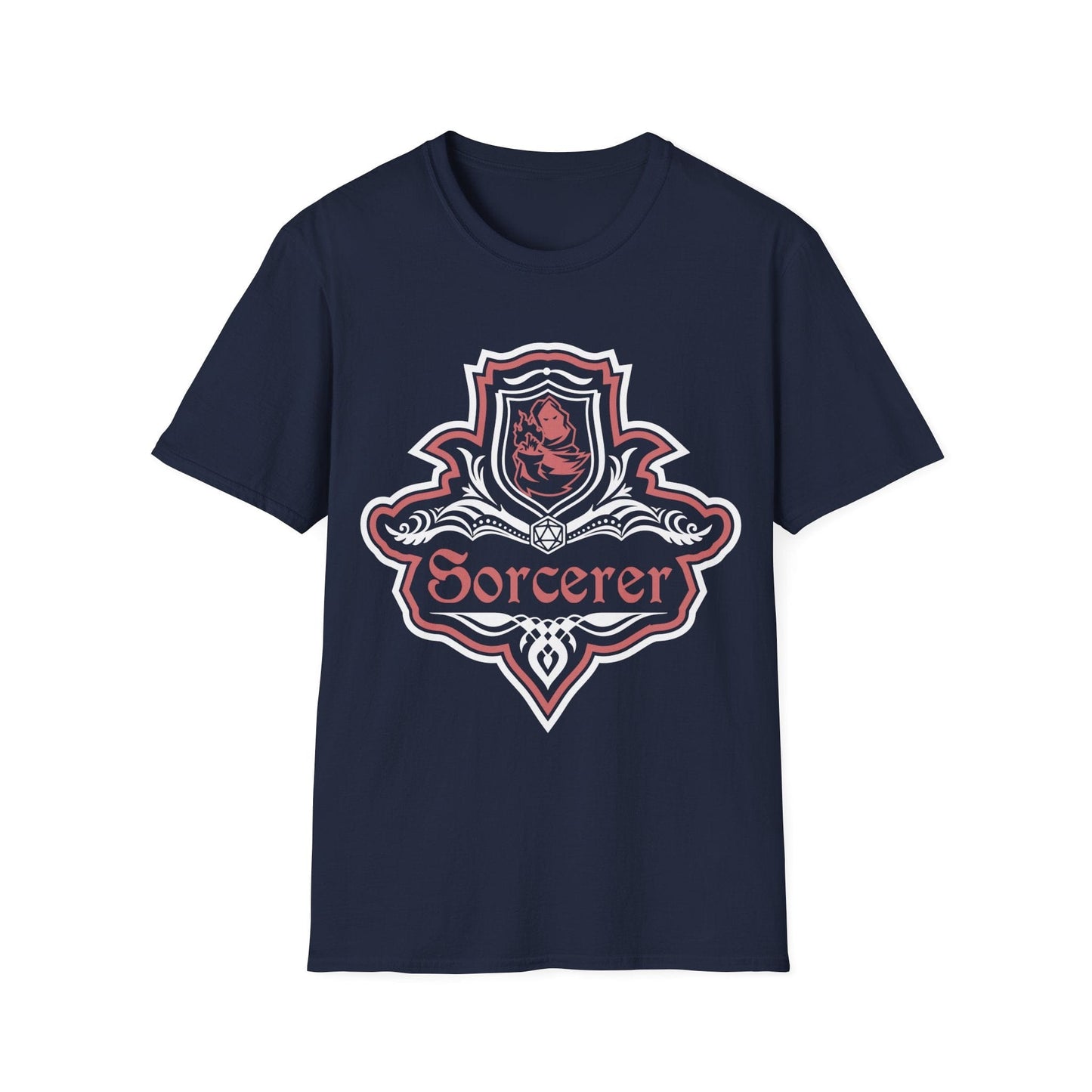 Camiseta con el elegante emblema de la clase de hechicero de D&D