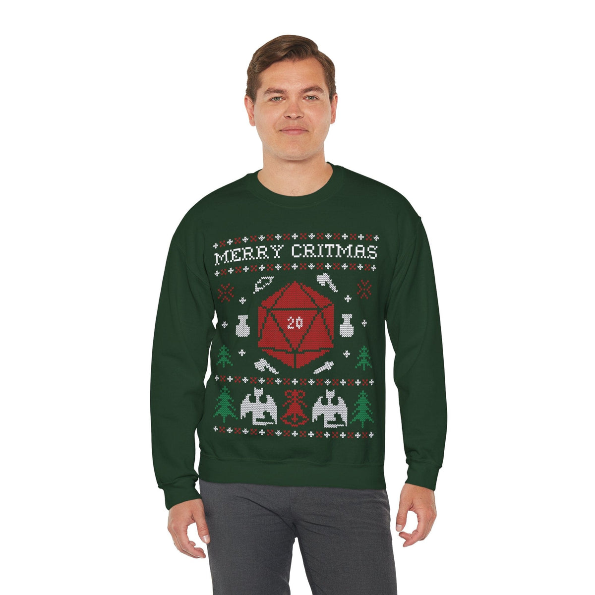 D&D Ugly Christmas Sweater Sweatshirt