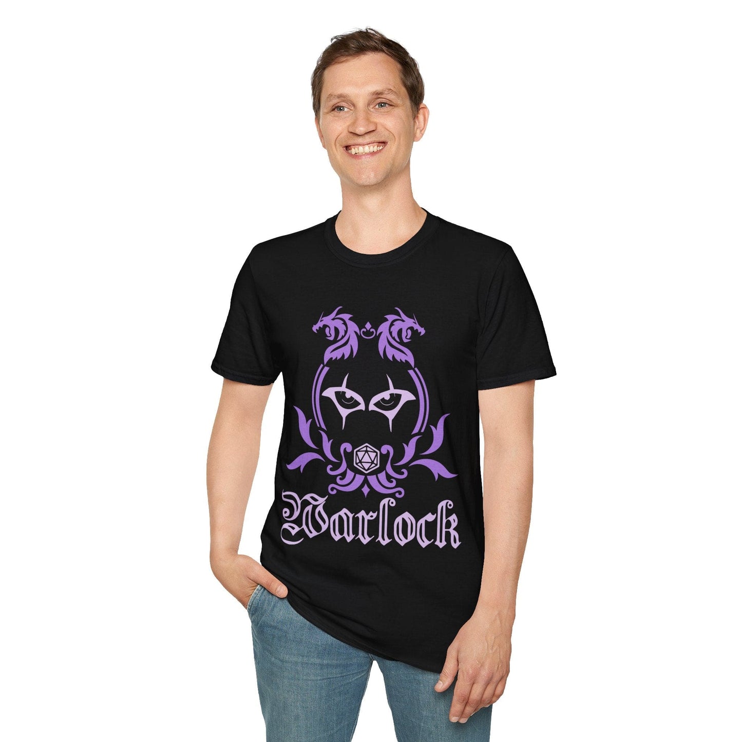 Camiseta con el emblema de la clase de brujo de D&D