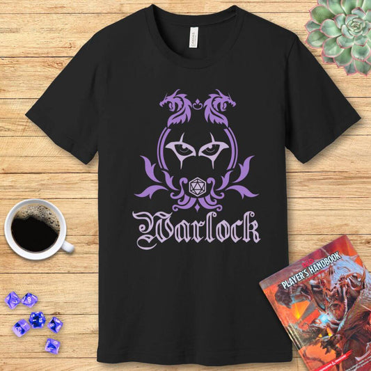 Camiseta con el emblema de la clase de brujo de D&D