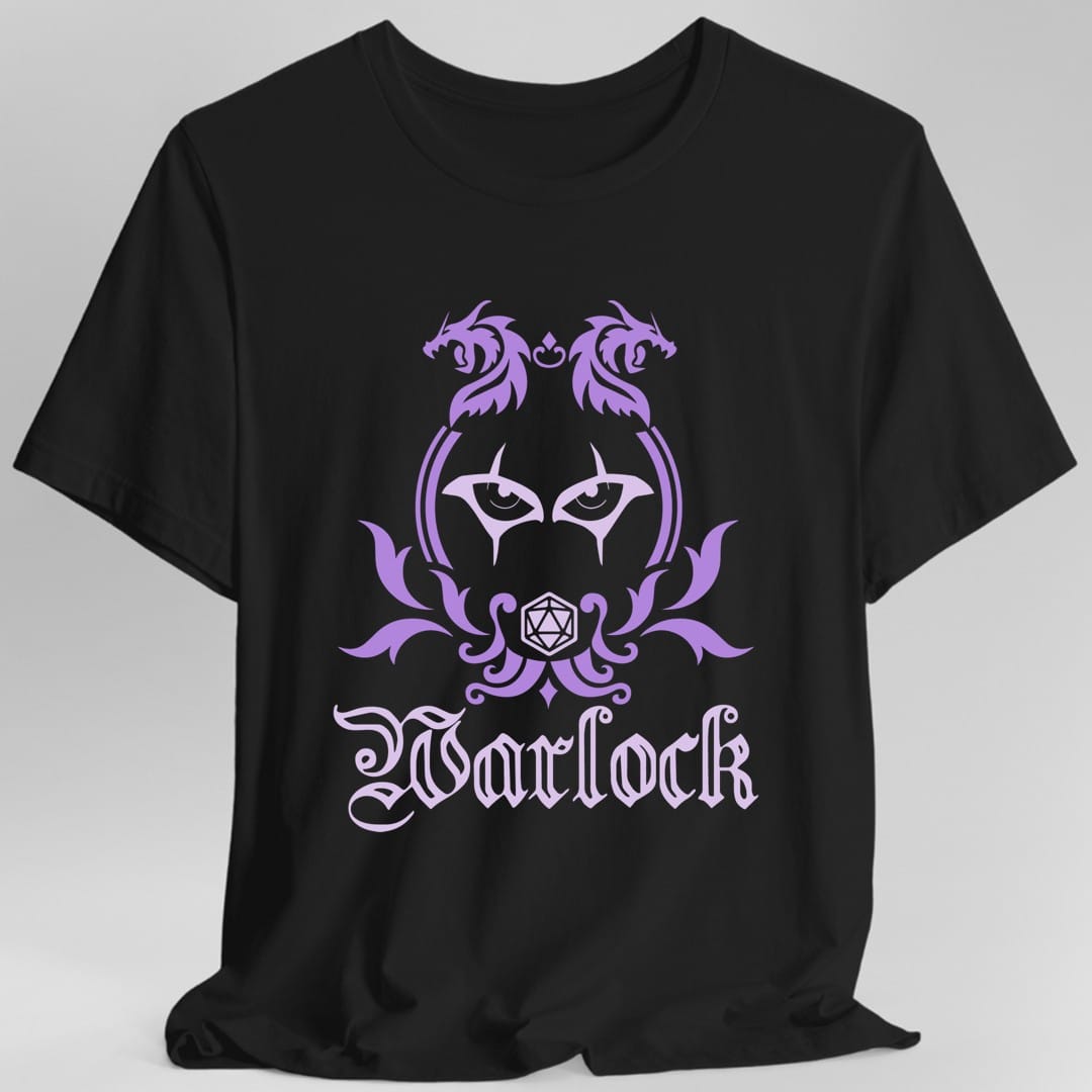 Camiseta con el emblema de la clase de brujo de D&D