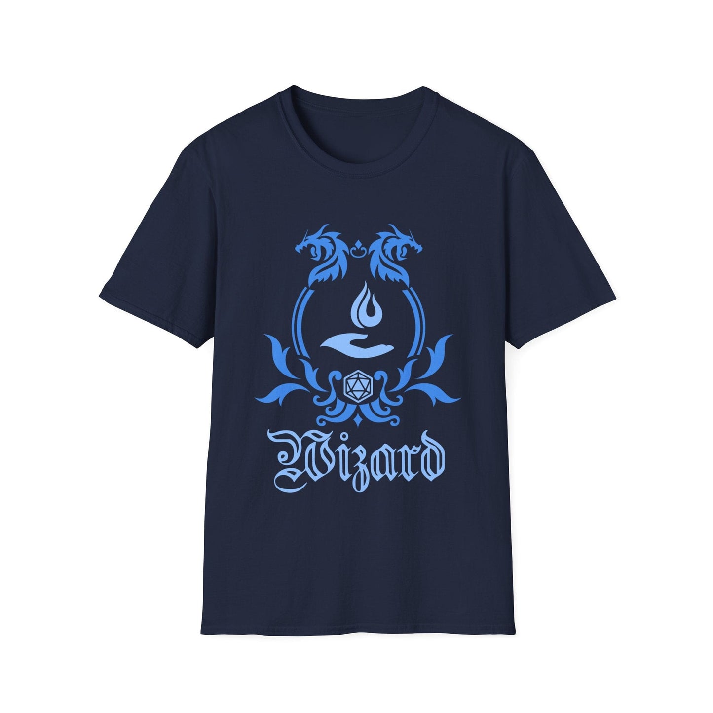 Camiseta con emblema de la clase Mago de D&D