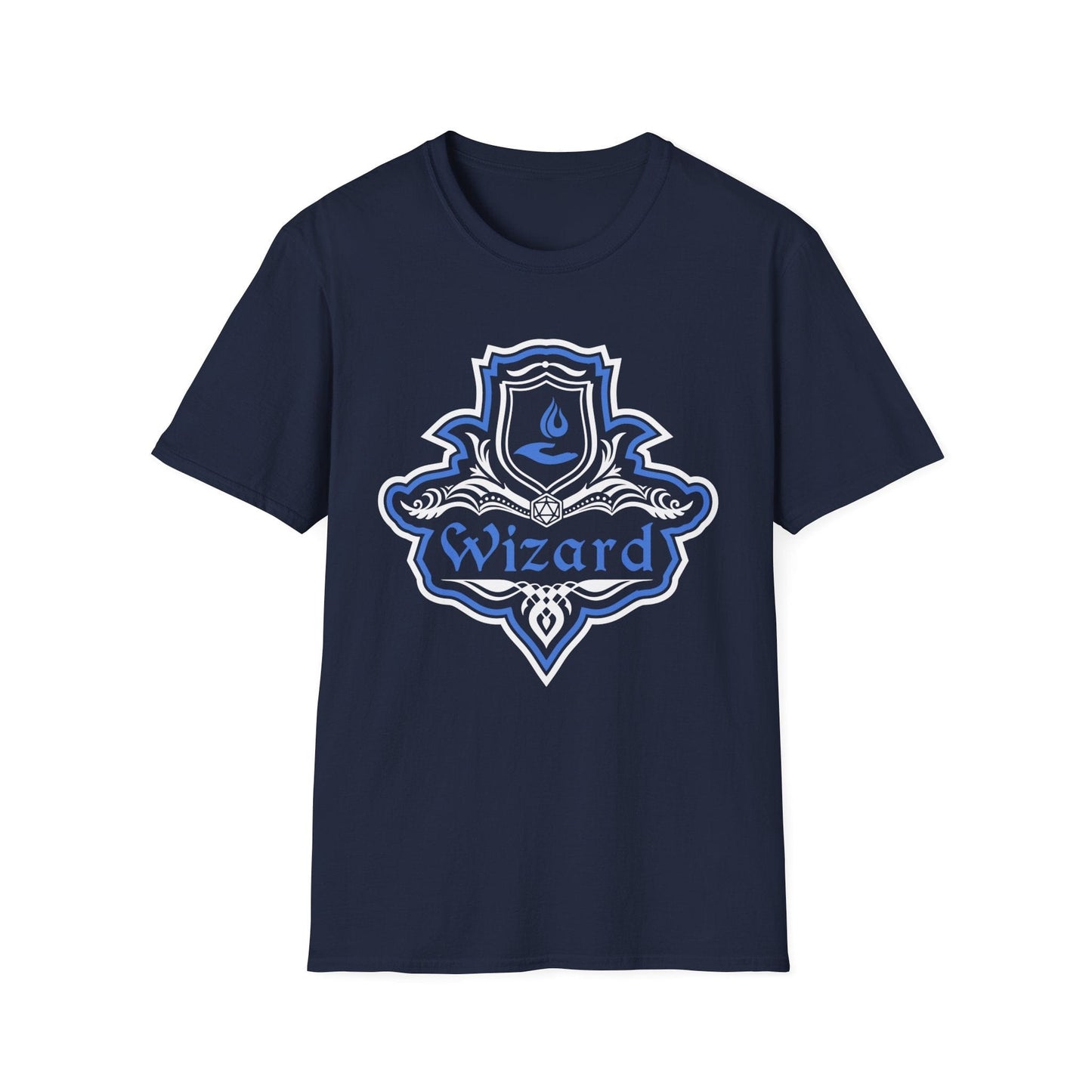 Camiseta con Emblema Elegante de la Clase Mago de D&D