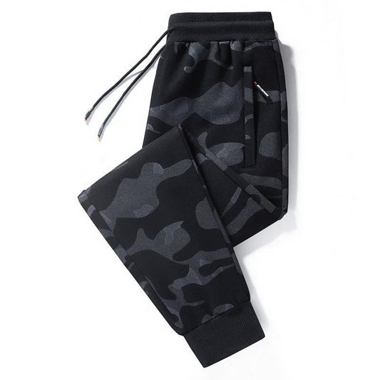 Pantalones de chándal informales de algodón con puños para hombre