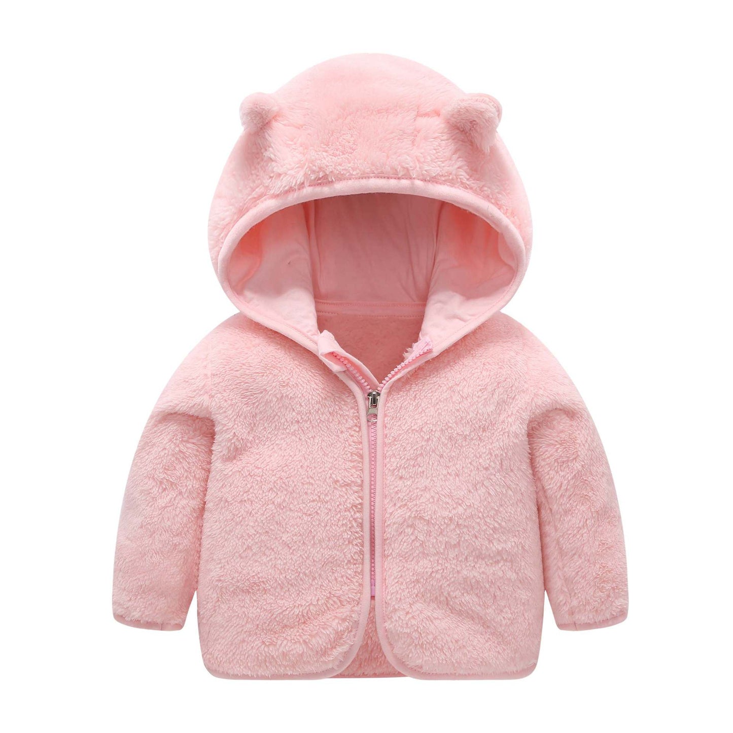Children's Hooded Coral Fleece Padded Jacket