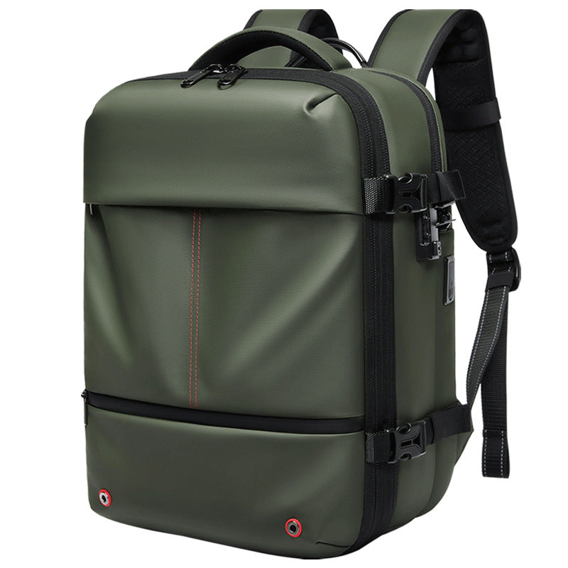 High-Capacity Water-Resistant Expandable Laptop Bag For Business Travel