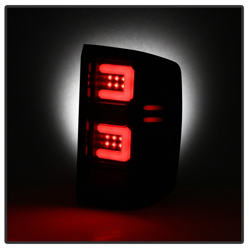 Spyder Chevy 1500 14-16 Barra de Luz Luces Traseras LED Todo Negro ALT-YD-CS14-LBLED-BKV2