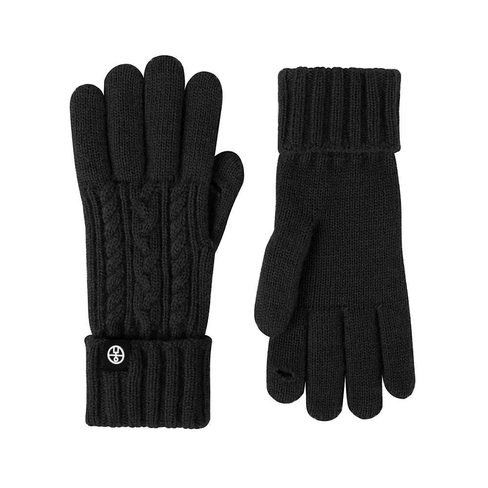 Guantes de punto trenzado para pantallas táctiles