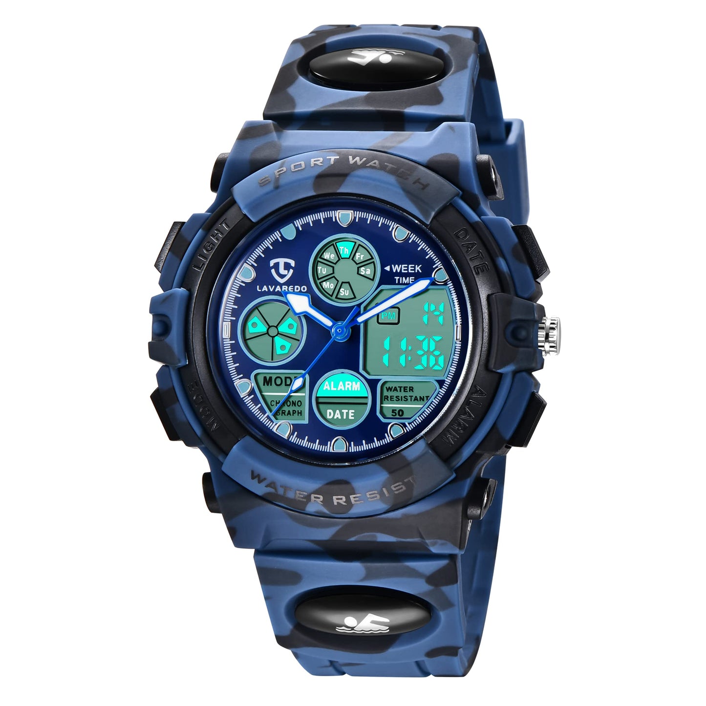 Bomieux Kids Watch Boys Watches Ages 5-15 Analog Digital Watch for Kids Watch Boys Girls Kids Waterproof Watch with Alarm Clock Stopwatch Wrist Watch Birthday Gifts and Christmas Gifts