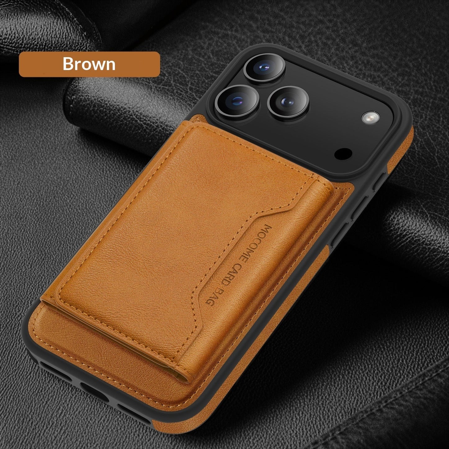 Genuine Leather Drop-Proof Phone Case - Slim Protective Cover for Smartphone with Shock Absorption and Scratch Resistance