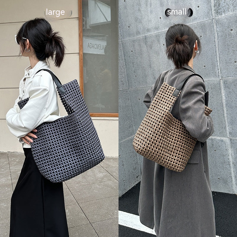 Hand-Woven Slouchy Travel Tote Travel Bag