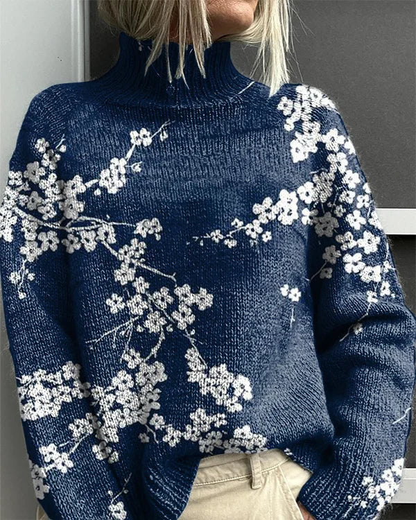 New Christmas Abstract Printing Casual Cloak Coat Cardigan