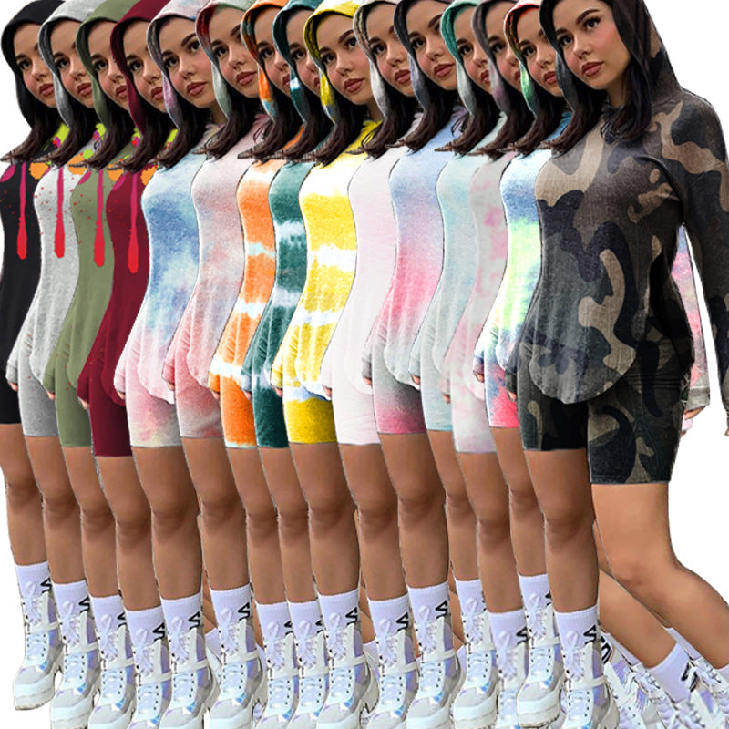 Sudadera con Capucha Informal de Moda para Mujer, Conjunto Deportivo de Dos Piezas Ver la tabla de tallas en "más detalles"