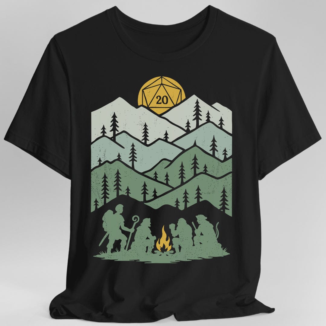 Camiseta de dados D20 - Descanso Largo
