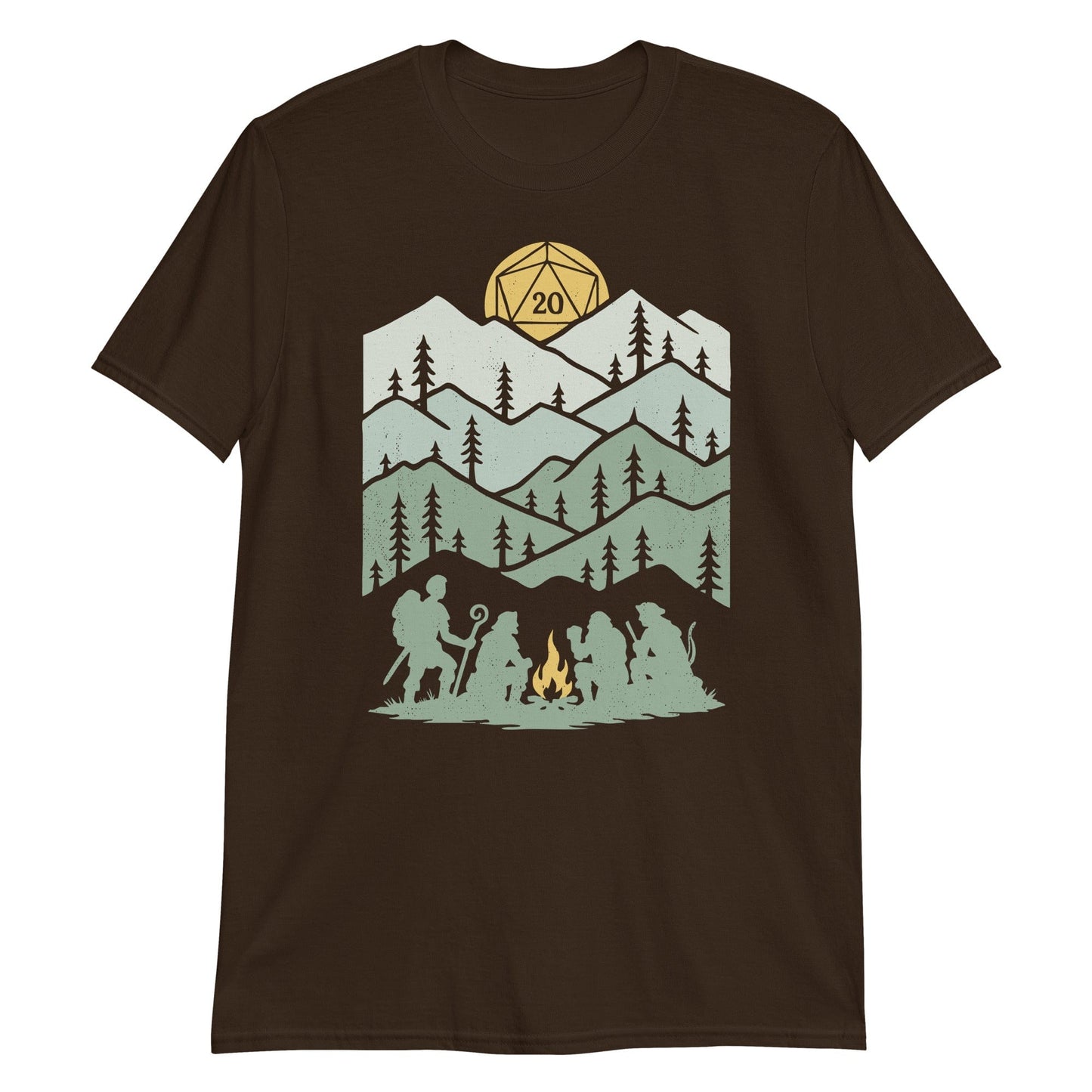 Camiseta de dados D20 - Descanso Largo