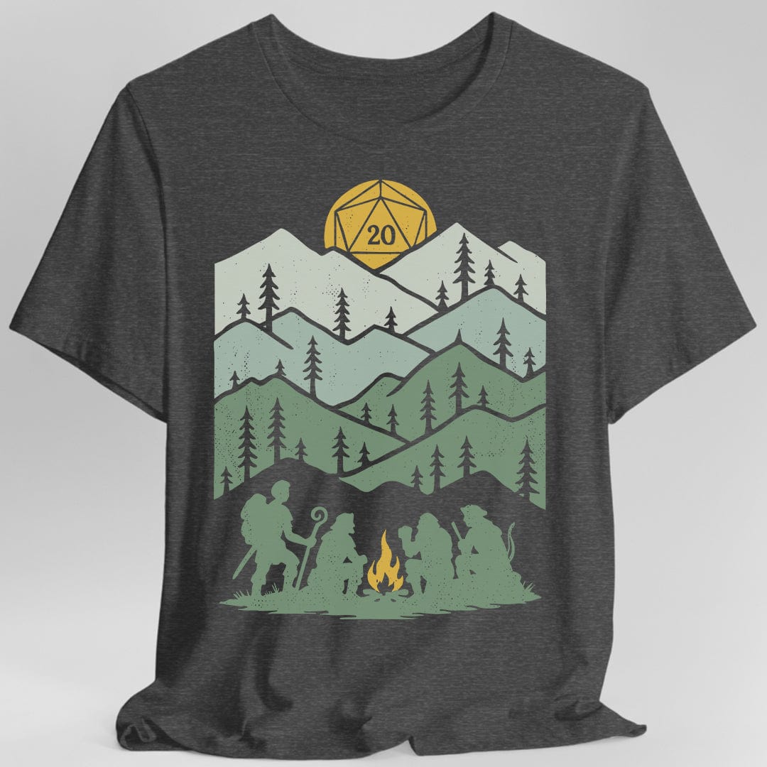 Camiseta de dados D20 - Descanso Largo