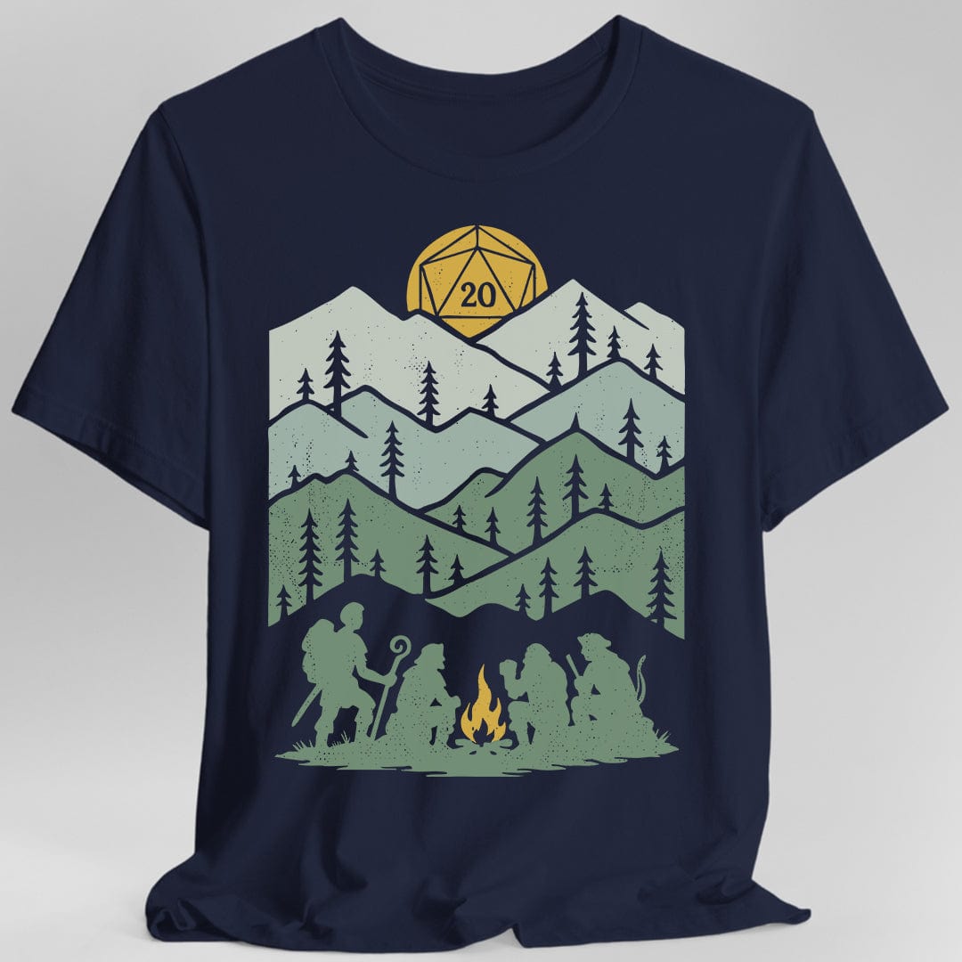 Camiseta de dados D20 - Descanso Largo
