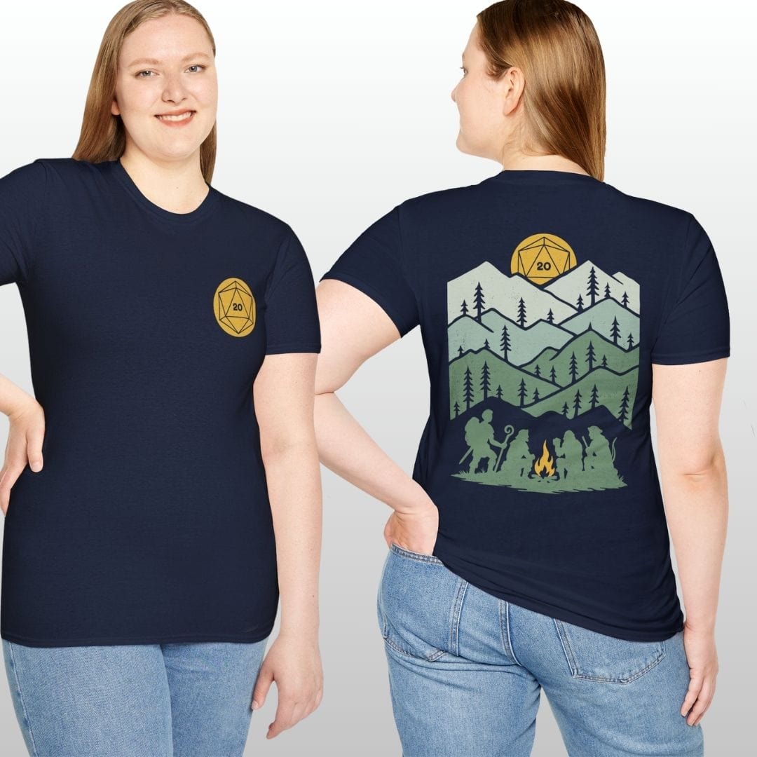 D20 Landscape Front & Back T-Shirt
