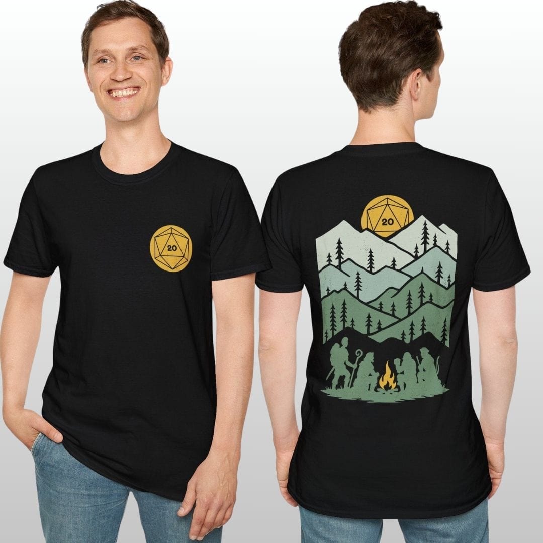 D20 Landscape Front & Back T-Shirt