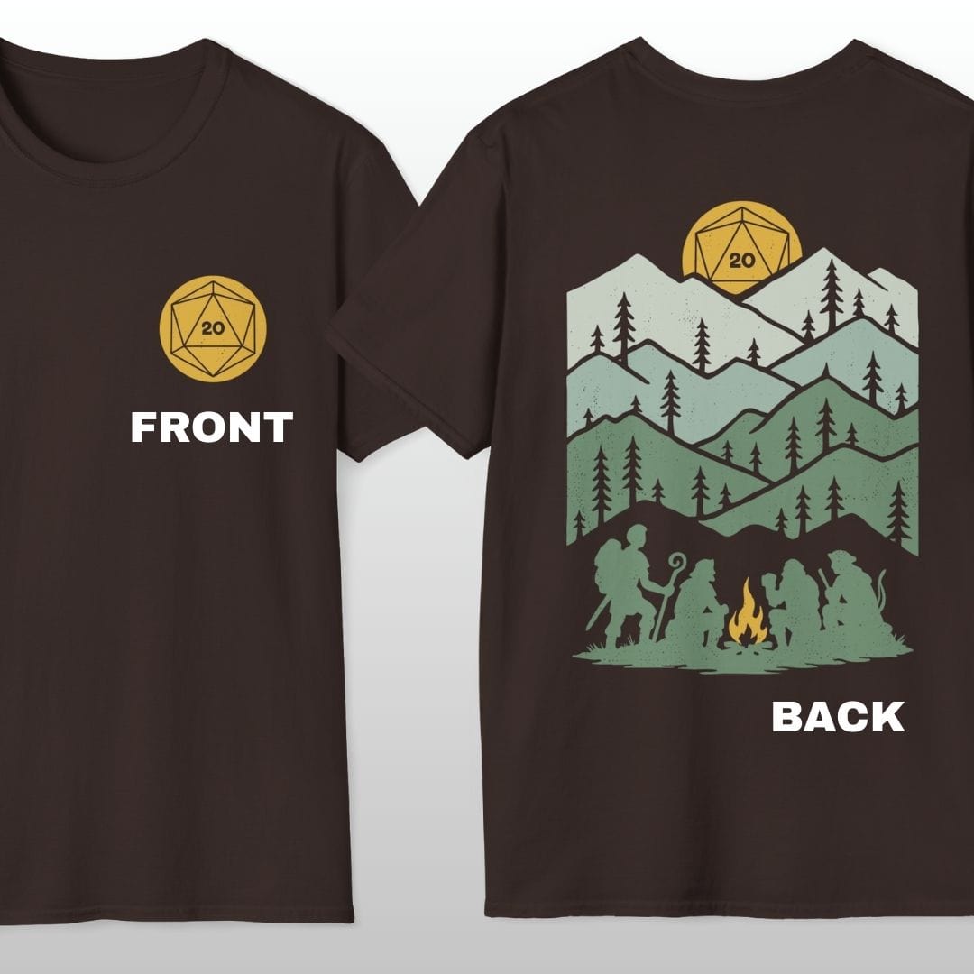 D20 Landscape Front & Back T-Shirt