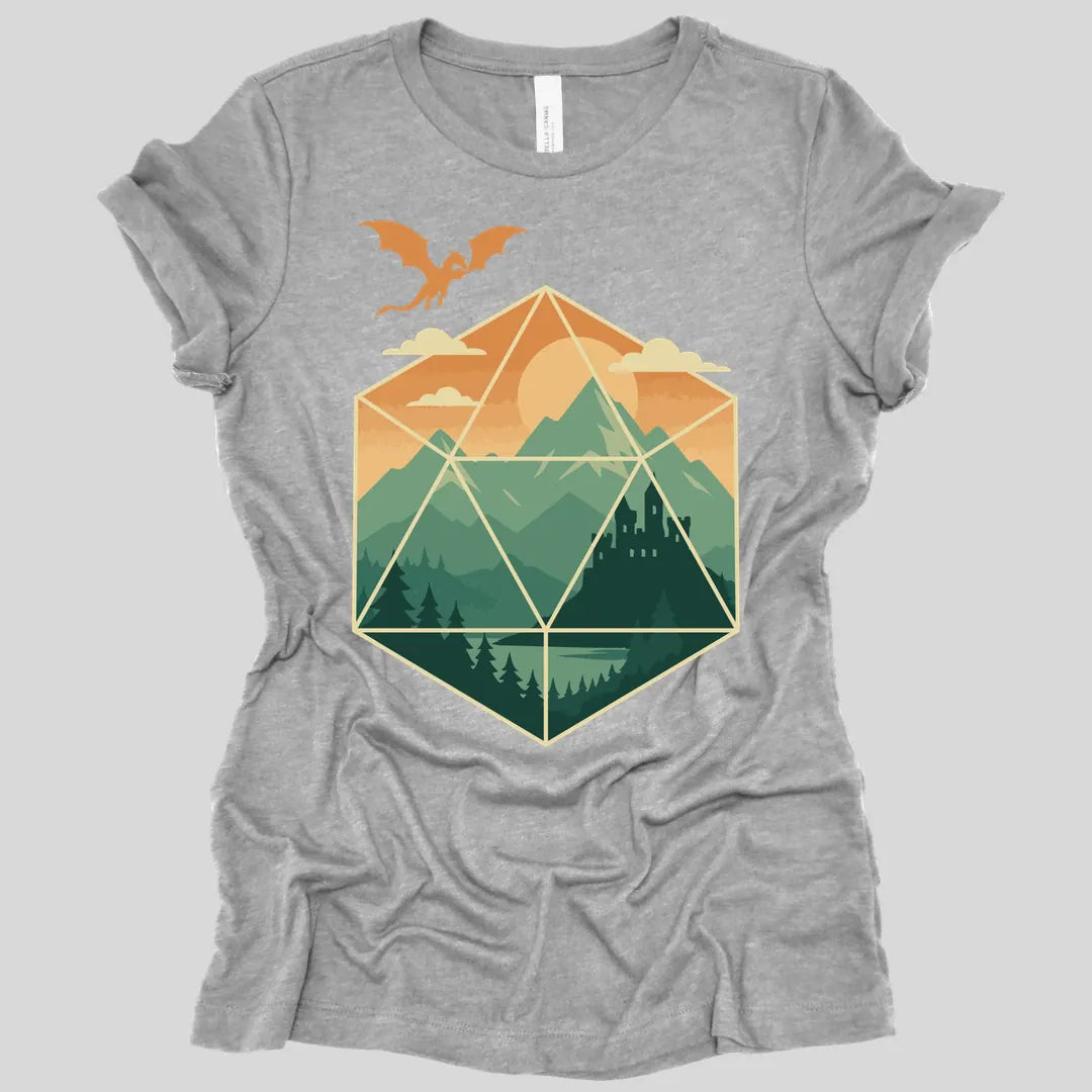D20 Mountain Landscape Women's T-shirt