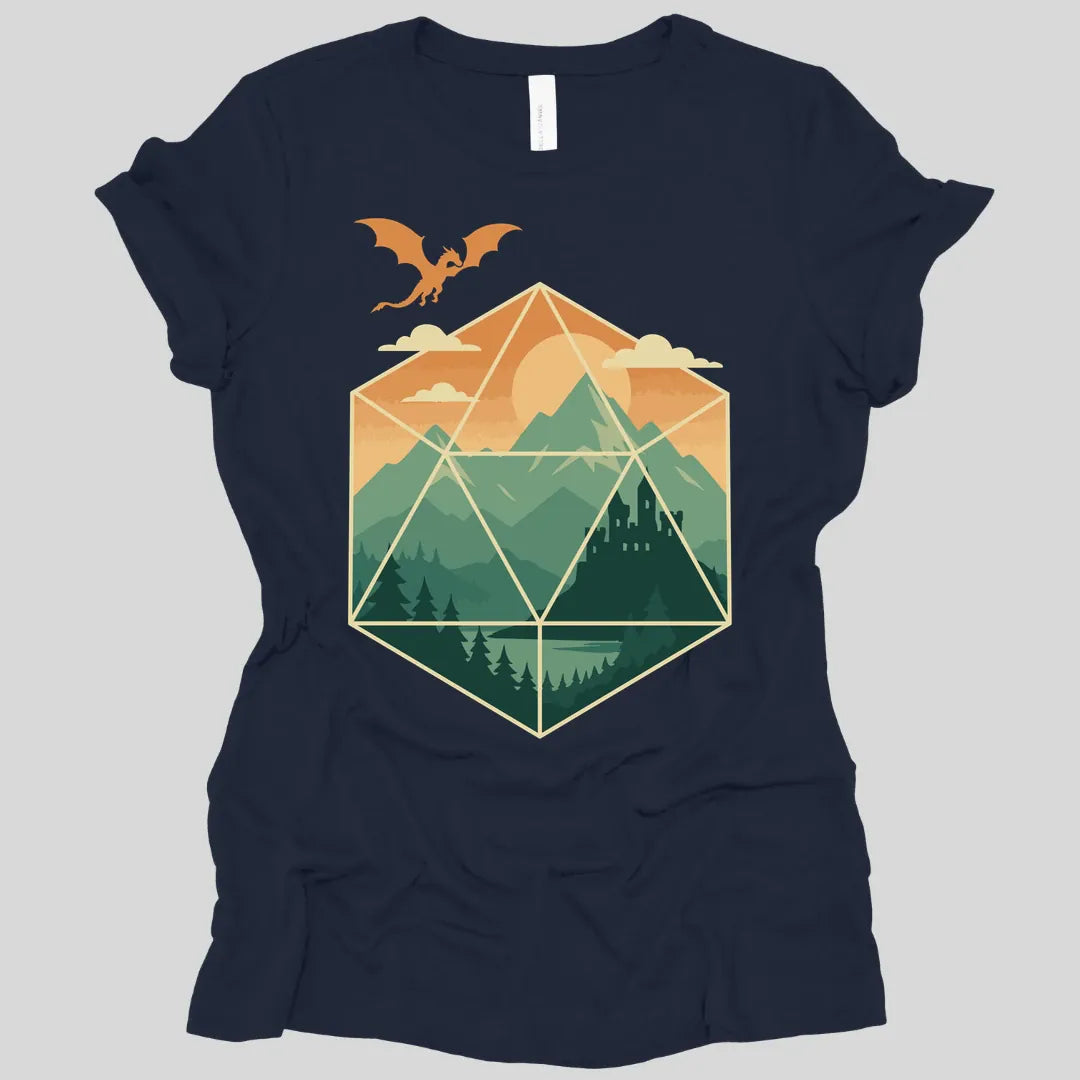 D20 Mountain Landscape Women's T-shirt