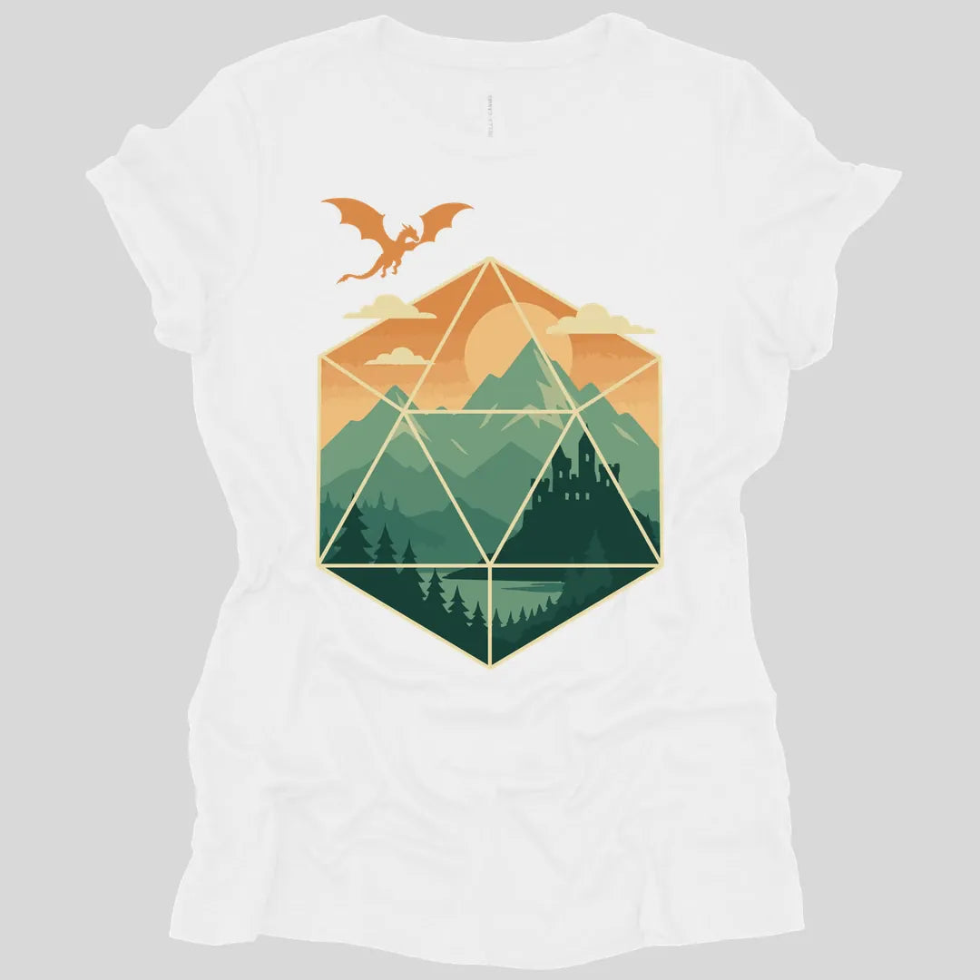 D20 Mountain Landscape Women's T-shirt