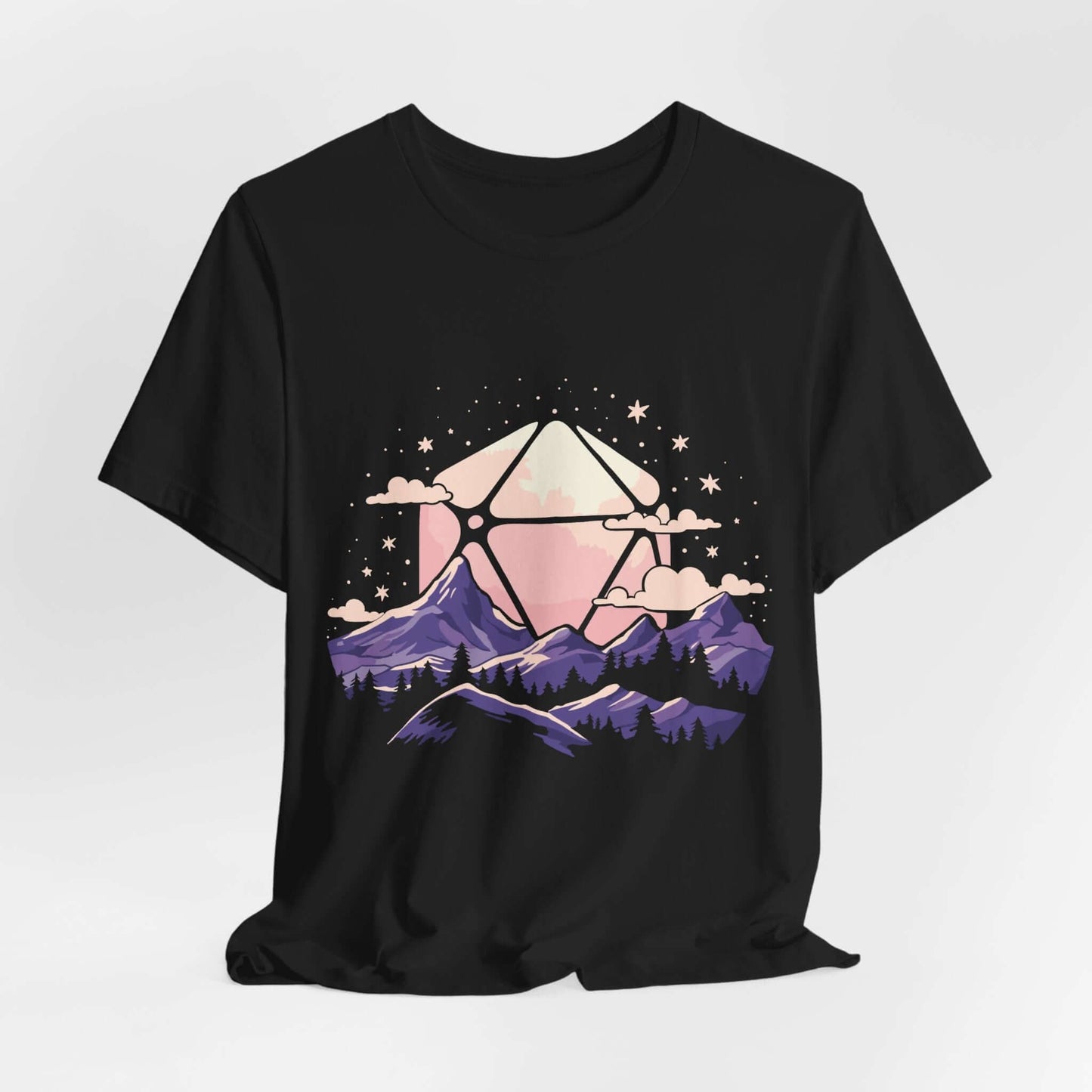 D20 Paisaje Sol Morado Rosa