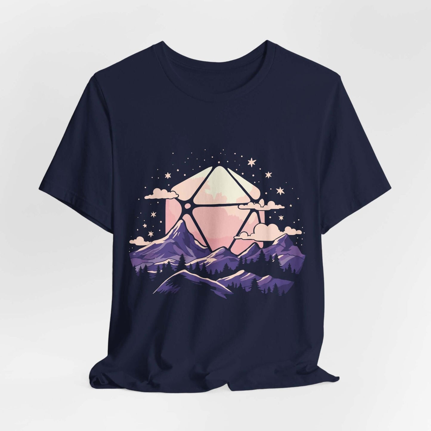 D20 Paisaje Sol Morado Rosa