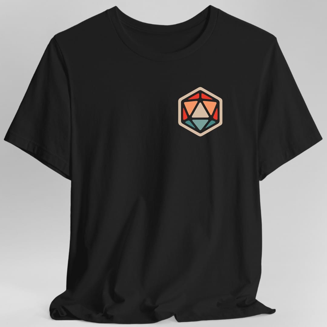 Camiseta de dado de 20 caras