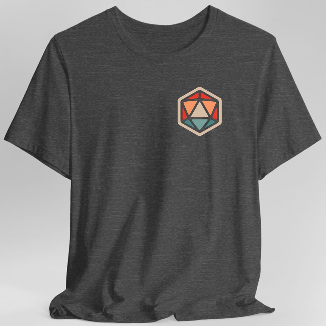 Camiseta de dado de 20 caras