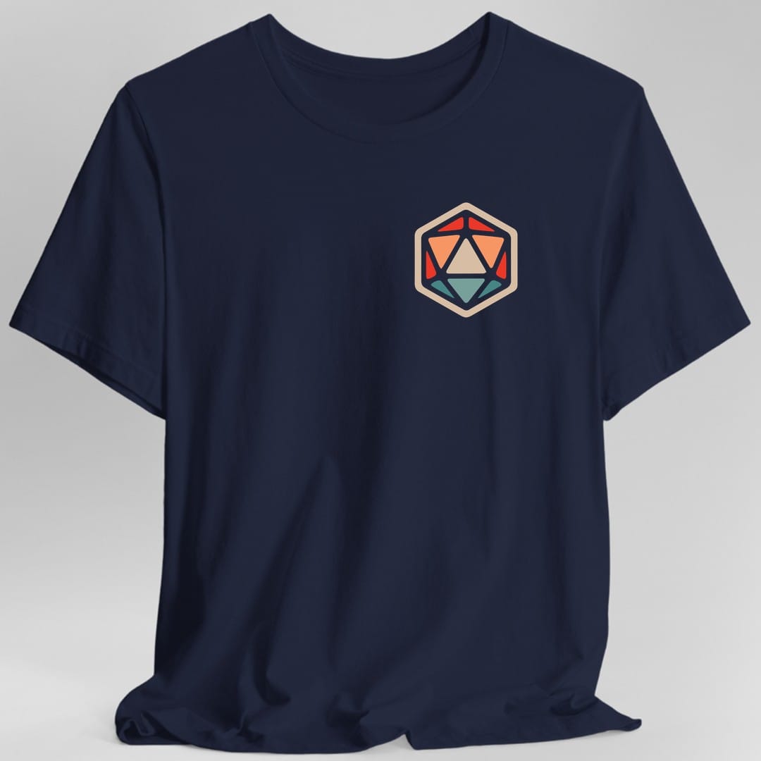 Camiseta de dado de 20 caras